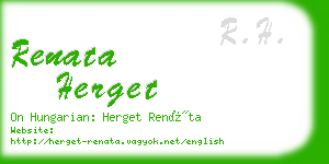 renata herget business card